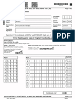 B2 Candidate Answer Sheet - Hoja de Examen