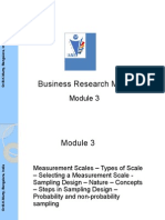 Measurement Scales and Sampling Design Research Methods