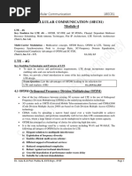 Wireless and CELLULAR COMMUNICATION (18EC81) Module-4