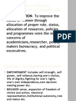 National Policy For The Empowernment of Women-2001