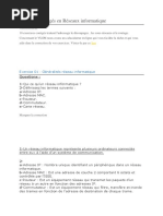 Exercices Corrigés en Réseaux Informatique