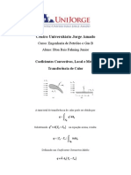 Fenomenos II - Coeficiente Convectivo