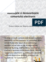 Avantajele Si Dezavantajele Comertului Electronic