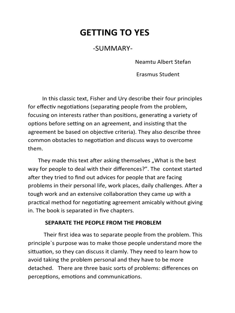 Getting to yes pdf cognitive science psychology