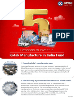 5 Reasons To Invest in Kotak Manufacture in India NFO