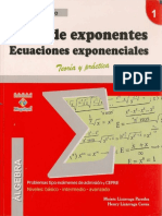 ALGEBRA - Leyes de Exponentes Ecuaciones Exponenciales - SIGMA