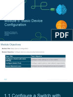 Module 5: Basic Device Configuration: Switching, Routing and Wireless Essentials v7.0 (SRWE)