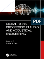 Digital Signal Processing in Audio and Acoustical Engineering by Francis F. Li and Trevor J. Cox