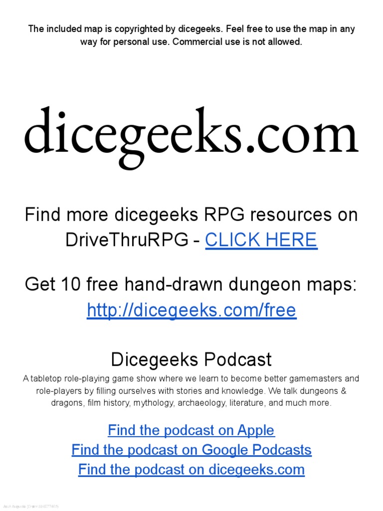 Find More Dicegeeks RPG Resources On Drivethrurpg - Get 10 Free Hand ...