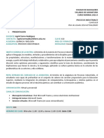 SYLLABUS Procesos Industriales (604) 22A