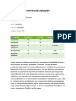 Informe de Evaluación