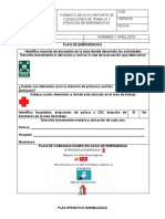 Formato de Auto-Reporte de Condiciones de Trabajo y Atención de Emergencias