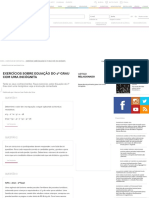 Lista de Exercícios Sobre Equação Do 1º Grau Com Uma Incógnita