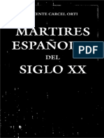 Mártires Españoles Del Siglo XX by Vicente Cárcel Ortí