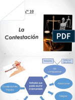 Tema 10. La Contestación II