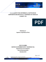Determinar sustitución de componentes de suspensión en vehículos