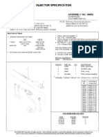 Injector Specification: ASSEMBLY NO: 36850