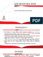 Interaksi Manusia Dan Mesin Pendahuluan Interaksi Manusia Dan Mesin