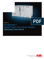 ABB DPLC (Digital Power Line Carrier) ETL 600 R4 Manual