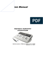 Operation Manual: Impedance Audiometer AT235/AT235h