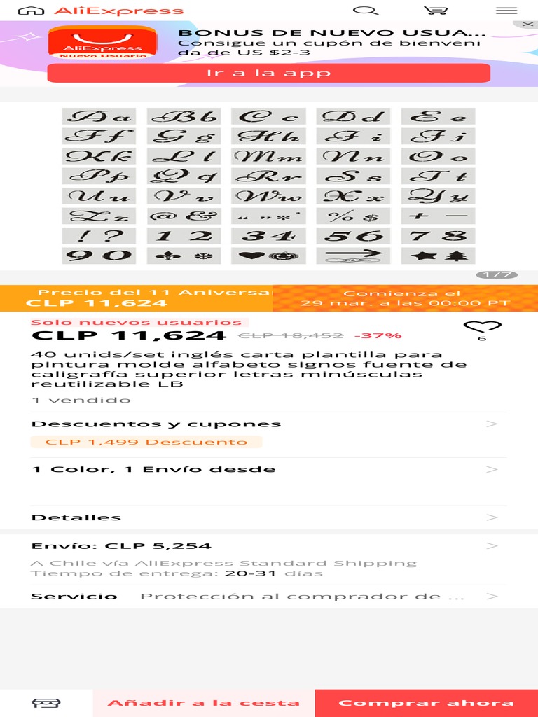 40 unidsset inglés carta plantilla para pintura molde alfabeto signos