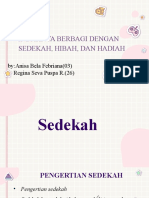 Tugas Fikih Bab Sedekah, Hibah, Dan Hadiah (Bela, Regina 8A)