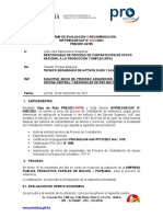 Informe de evaluación y recomendación para la adquisición de papel