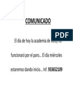 Comunicado