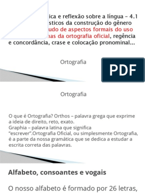 Ortografia, PDF, Ortografia