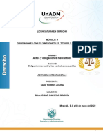 Licenciatura en Derecho: Actos y Obligaciones Mercantiles