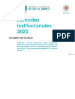 Documento de Trabajo Inicial - Jornadas Institucionales 2020