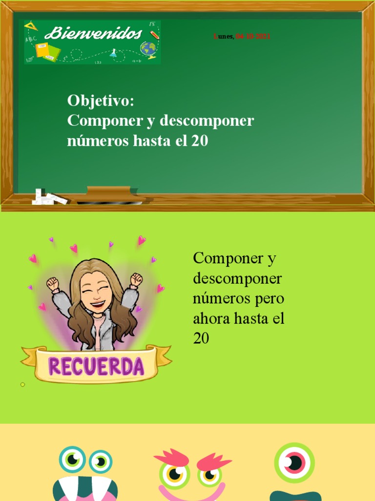 Composición y Descomposición hasta 20 | PDF
