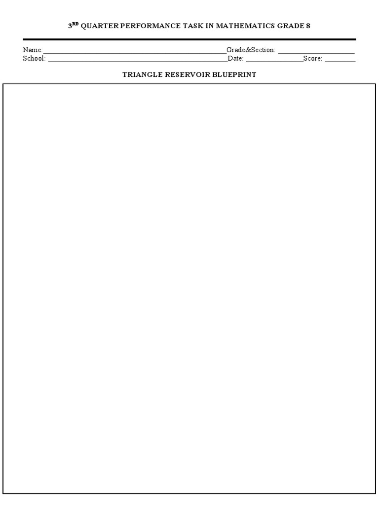 3 Quarter Performance Task in Mathematics Grade 8 | PDF | Career ...