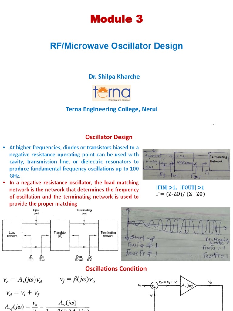 RF/Microwave Oscillator Design Principles and Techniques PDF