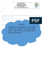 Guia de Aprendizaje Habitos de Vida Saludable 1ro Básico