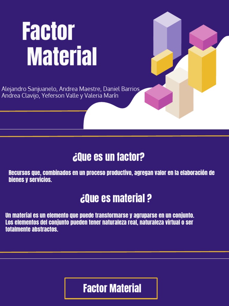 Factor Material | PDF | Calidad (comercial) | Importar