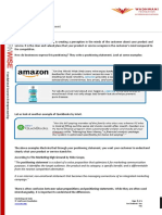 Student Handout - Create Your Positioning Statement