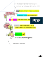 Asignación Primera Unidad Geometría Febrero 2022