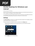 Docker Desktop For Windows User Manual - Docker Documentation