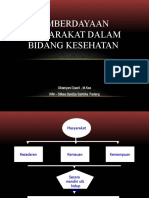 3. Pemberdayaan Masyarakat dalam bidang Kesehatan