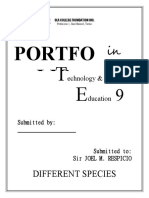 Portfo LIO: Different Species