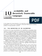 Decidability Recursively Enumerable Languages