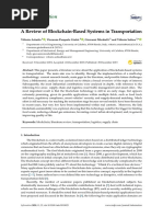 Information: A Review of Blockchain-Based Systems in Transportation