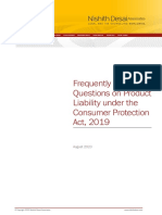 Frequently Asked Questions On Product Liability Under The Consumer Protection Act, 2019