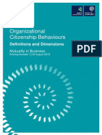 Organizational Citizenship Behaviours Definitions and Dimensions Mib Briefing No 1 Hf021116