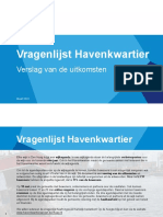 Resultaten Vragenlijst Wijkagenda Havenkwartier