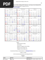 Download Malaysia Public Holidays _ School Holidays 2012 - One Stop Malaysia by Lilianna Tessensohn SN57474178 doc pdf