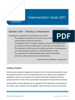 Implementation Guide 2201: Standard 2201 - Planning Considerations