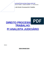 Pt-Dir Processual Trabalho Analista