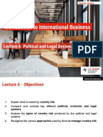 Lecture 6 (Ch. 7) Political and Legal Systems